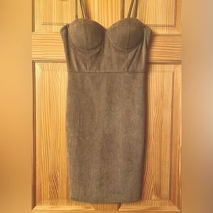 Guess Suede sleeveless mini dress